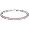 SWAROVSKI BRACCIALE TENNIS TAGLIO TONDO ROSA DONNA SWAROVSKI