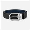 Montblanc CINTURA REVERSIBILE NERA BLU 30MM UOMO MONTBLANC