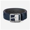 Montblanc Cintura reveribile blu grigia in pelle Uomo Montblanc