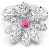Swarovski ANELLO ETERNAL FLOWER FIORE ROSA DONNA SWAROVSKI