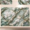 PETTI Artigiani Italiani MARBLELIZED - Tovagliette Americane Lavabili, Tovaglietta in Tessuto Effetto Marmo Salvia, Set da 2 (30x45 cm) - Eleganti, Ideali per Colazione, Pranzo e Cena, Idea Regalo, 100% Made in Italy