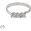 Anello oro bianco 18 kt 750 trilogy zirconi -519/ST2-