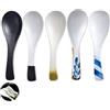Hachera Set Di 5 Cucchiaio Cucchiaini In Ceramica, Cucchiai Da Minestra Cinesi Retrò, Cucchiai Da Ramen Asiatici, Cucchiai Da Zuppa Giapponesi, Creativo Stoviglie Cucina Per Wonton Pasta Caffè (Bianco)