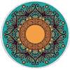 Morbuy Teli Mare Rotondo Decorazione Estate Stile Mandala Bohémien Microfibra 59 inch Telo Spiaggia Nappa Tovaglia in Telo da Mare Leisure Assorbimento d'Acqua (Verde,150cm)