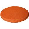 SaRani Cuscini per Sedia Rotondi Cucina con Fascia Elastica e Imbottitura in Gommapiuma, Coprisedie in Cotone Tinta Unita (6, Arancio)
