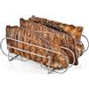 YIMINI Supporto Bistecche e Costine, Cestello per BBQ Rib Rack, Arrosto e Supporto Costine, Supporto per Arrosto Bistecca, per 5 Costolette di Ricambio Croccanti dalla Griglia e dal Forno