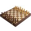 Manopoulos Scacchiera IN Legno Staunton Chessmen Noce Burl Tavola 43cm Manopoulos SKW43B50J