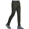 DAFENP Pantaloni Trekking Uomo Softshell Pantaloni da Lavoro Estivi Impermeabili Pantaloni Montagna Escursionismo Leggero Traspirante Asciugatura Rapida All'aperto KZ1603M-ArmyGreen-L