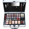 GLOSS! | Valigetta Trucco per Donna| 48 pezzi: Blush, Ombretto, Rossetto, Smalto per Unghie | Valigetta Organizer | Idea Cofanetto Regalo per Donna|Regali di Natale