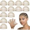 Dreamlover HD Wig Caps per Parrucca Frontale in Pizzo, HD Cuffia per Parrucca, Marrone Chiaro, 12 Pezzi