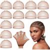 Dreamlover HD Wig Caps per Parrucca Frontale in Pizzo, HD Cuffia per Parrucca, Marrone Scuro, 12 Pezzi