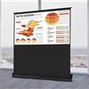 GramStudio Proiettore da terra Pull-up, tela portatile, 170 x 100 cm, home theater 16:9 con 4K/8K Full HD 3D, Gain 1.2, home theater