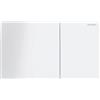 Geberit 115.622.SI.1 SIGMA70 PLACCA X CASSET.Vetro/BCO, Vetro Bianco