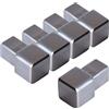 Dalsys 5x terminale per profilo piastrelle 10mm, profilo quadrato in acciaio inox spazzolato
