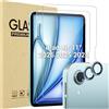 ProCase 2 Pezzi Pellicola per iPad Air 11 pollici 2024 + 2 Pezzi Camera Lens Protector Abbinato ai Colori dell'iPad, Vetro Temperato iPad Air 11" M2 2024 [A2902 A2903 A2904]- Blu