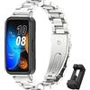 MIJOBS Cinturino di Metallo in Acciaio Inox Compatibile per Huawei Band 8/9 / 10, Smart Band Accessori Bande di Ricambio per Uomini e Donne