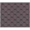 TIMBELA Set di tegole bituminose Hexagonal Rock H369BROWN, copertura bituminosa di colore marrone Timbela M369 per casetta da giardino