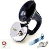 YIYIDA Clacson elettrico per auto Car Horn 150DB Tromba per auto Tromba camion nero elettrico Tromba di lumaca Tromba di controllo elettrico tromba fischio per 12V per camion treni barche moto ecc