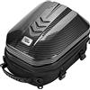 Grapelet Borsa posteriore moto impermeabile borsa bagaglio guscio duro sacca porta casco moto Espandibile volume 24L-35L zaino borsa viaggio moto