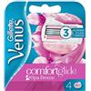 Gillette Venus Comfortglide Breeze Spa - Lamette da barba da donna con cuscinetto in gel per la protezione della pelle, 4 lame di ricambio