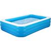 HOHAOO Piscina gonfiabile, rettangolare, grande, per cortile, giardino, balcone, 150 x 100 x 50 cm
