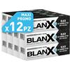 BlanX, Dentifricio Classic Black, Dentifricio con Carbone Attivo Sbiancante, Naturale, Non Abrasivo, per Denti Bianchi, Pacco da 12 x 75 ml