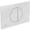 Ideal Standard - OLEAS M5, Piastra di comando meccanica WC, Placca di azionamento per cassette di risciacquo doppio scarico, Bianco