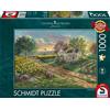 Schmidt Spiele 58779 Thomas Kinkade, Motivo: campi di Girasoli, Puzzle da 1000 Pezzi, Colore colorato, normale