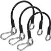 NQEUEPN 3 Pezzi Prolunga Cavo Palestra + 3 Pezzi Moschettoni, 25cm Sostituzione Cavi di Prolunga Fitness Compatibili con Bowflex per LAT/tricipiti Pull Down e Esercizi per Le Gambe Palestra Macchina