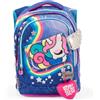 GO POP Zaino Unicorn Estensibile Round Per Bambine, 3 Scomparti E Tasche Interne, Schienale E Spallacci Imbottiti, Con Fascia Personalizzata E Pop Up, Per Scuole Elementari e Medie