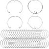 DALAETUS Kit 80 Pezzi Anello a Molla di Fissaggio Della Lampada, Clip di Ricambio, per GU10 e MR16/51 e 44mm