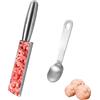 Saituo Home 2 Pezzi Polpette Stampo Strumento Multifunzione per Polpette Cucina per Fare Polpette Macchina per Polpette Antiaderenti Polpette Fare Strumenti per Gelato Gamberetti Stampi Scorrevoli(Tubo singolo)