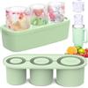 ROMANVIC Stampo per Ghiaccio per Tumbler Cup, Stampi Ghiaccio per Tumbler in Silicone con Coperchio per Bicchieri da 20-40 OZ 3 Stampi a Cilindro Cavo per Cocktail, Whisky, Caffè