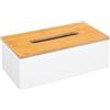 5 five simply smart 5five - scatola per fazzoletti modern color bianca