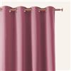 ROOM99 Tenda con occhielli argentati, Aura, 140 x 300 cm, larghezza x altezza, moderna, Curtain per soggiorno, camera da letto, rosa, 1 pezzo