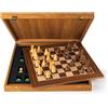 Manopoulos Scacchiera IN Legno Moderno Stile Chessmen Noce Tavola 40cm Manopoulos SW4040K