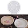 HNLMZ Stampi in Resina Vassoio,Rotonda Vassoio Stampi,DIY Silicone Stampo per Vassoio di Frutta Stampo Vassoio in Resina per Gioielli per la Realizzazione Artigianale
