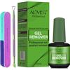 Bieyoc Magic Remover Semipermanente, Remover Semipermanente Unghie con Nail Buffer e Gel Polish Scalper, Rimuovi Semipermanente Unghie, Sicuro e Veloce da Rimuovere in 2-5 Minuti