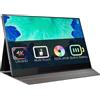 DroiX 15,6" Monitor portatile touchscreen 4K compatibile con Adobe RGB. Immagini straordinarie, connettività perfetta e batteria integrata per l'intrattenimento e la produttività