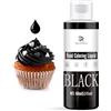 DecorRom Coloranti Alimentari Nero, Liquido Concentrato Insapore per Torte, 160ml