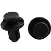 A ABSOPRO Rivetti in plastica Diametro Foro 9mm, Clip di Fissaggio per paraurti Auto Neri (Set di 50)