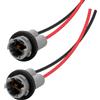 TECTICO T10 T15 W5W W16W lampadine a incandescenza Cavo Connettore precablato LED Connettore auto Supporto lampadina, 2 pezzi