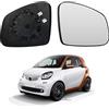 JinsenTGG Vetro a Specchio sostituzione per Smart fortwo W453 2014-2020, Specchio Esterno Regolabile Adatto, Lente di Retromarcia (Destra)