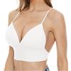 TYUIOP Reggiseno Triangolo Vestiti per Casa Donna Reggiseno Senza Ferretto Cotone Push Up Elastico Palestra Reggiseno per Schiena Scoperta Reggiseno Sportivo Fluo Reggiseno Sportivo
