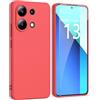 ARRYNN Custodia per Xiaomi Redmi Note 13 4G (6.67) Cover + Pellicola Protettiva Vetro Temperato,Liquid Silicone TPU Case Cover per Xiaomi Redmi Note 13 4G - Rosso