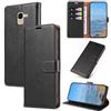 KKEIKO Cover per Samsung Galaxy J6 2018, Antiurto Custodia in PU Pelle con Slot per Porta Carte, Magnetico Protettiva Cover per Samsung J6 2018, Nero