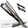 Golden Goods Piastra per Capelli a Vapore, Golden Goods Steampod Platinum Edition per capelli lisci e ricci, Piastra capelli Professionale 2 in 1 Steampod, Vapore potente, 10 temperature a 230 Gradi