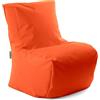 Avalon - Pouf Poltrona Sacco Bambini Lady Jive, Puffo per Sedersi Ergonomico, Pouf a Sacco in Tessuto Antistrappo e Impermeabile, Poltrona a Sacco Moderna, Made in Italy(40x45cm-Arancio)