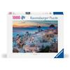 Ravensburger Puzzle 1000 pezzi Santorini, Grecia - Puzzle Adulti +14 anni, 70 x 50 cm, Puzzle per Adulti, Foto Santorini, Idee Regalo