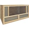 AUVYI Terrario 80 x 40 x 40 cm, terrario in legno, criceti, tartarughe, serpenti, terrari e accessori per rettili e anfibi, materiale in legno, vetro, acciaio